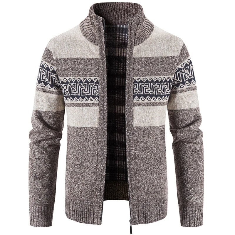 Casual heren wintervest, gebreid en comfortabel, perfect als modieuze bovenkleding.