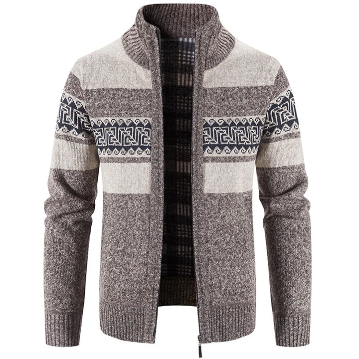 Casual heren wintervest, gebreid en comfortabel, perfect als modieuze bovenkleding.