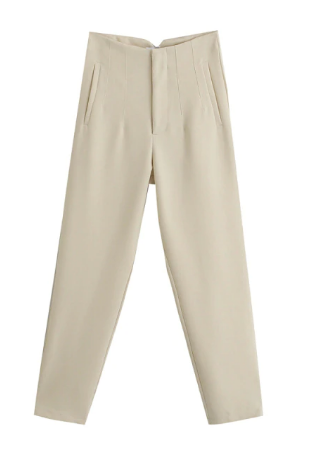 Comfortabele en chique damesbroek voor lente/zomer, ideaal voor casual of geklede gelegenheden.