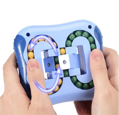Fidget speelgoed: draaibare anti-stress kubus helpt bij stressvermindering en concentratie.