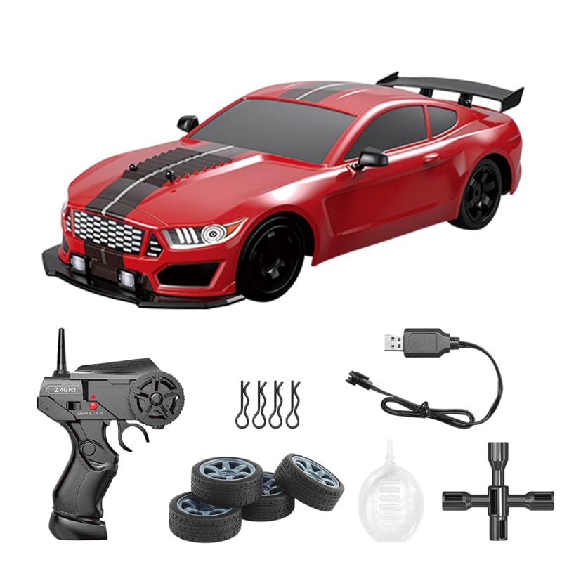Gedetailleerde RC modelauto met vierwielaandrijving, een spannend cadeau voor liefhebbers van driften en snelheid.