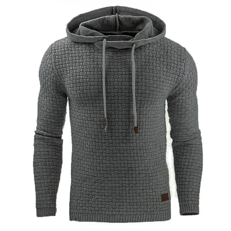 Moderne heren hoodie, zachte trui met capuchon, perfect voor een sportieve of streetwear look.