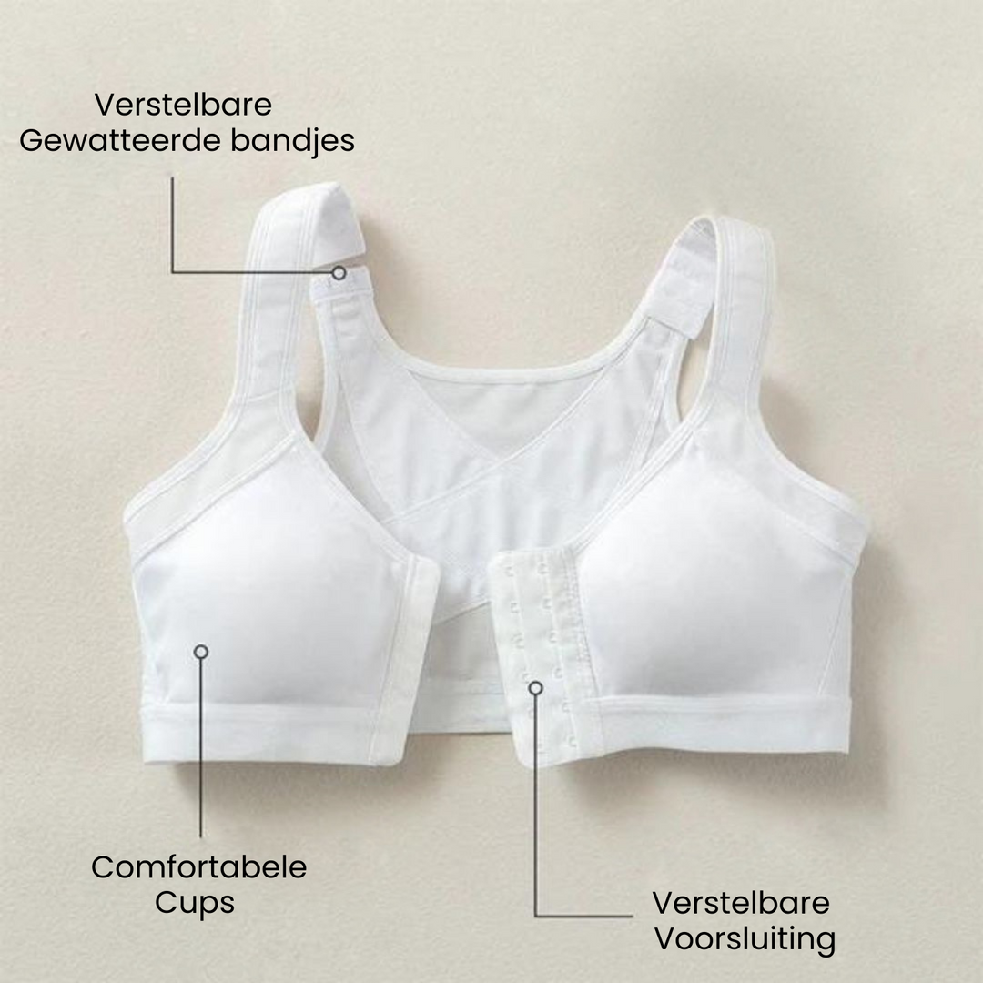 Houdingsbeha dames, vermindert rug- en nekpijn, optimale pasvorm.