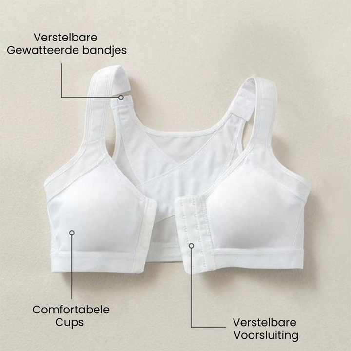 Houdingsbeha dames, vermindert rug- en nekpijn, optimale pasvorm.