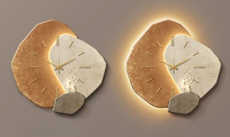 Stijlvolle NordiqTime wandklok, minimalistisch Scandinavisch design voor een rustige en moderne woning.