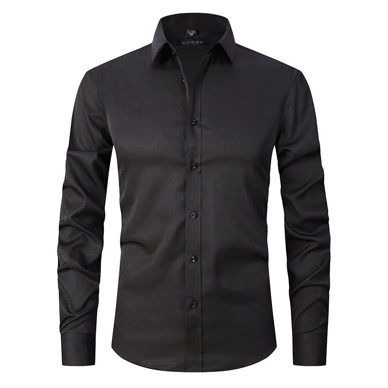 Modern slim fit heren overhemd, strijkvrij en stijlvol. Nette kleding voor de modebewuste man, formeel en comfortabel.