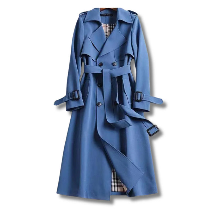 Casual dames winter trenchcoat in beige, modieus en warm voor dagelijks gebruik en vrijetijdsbesteding.