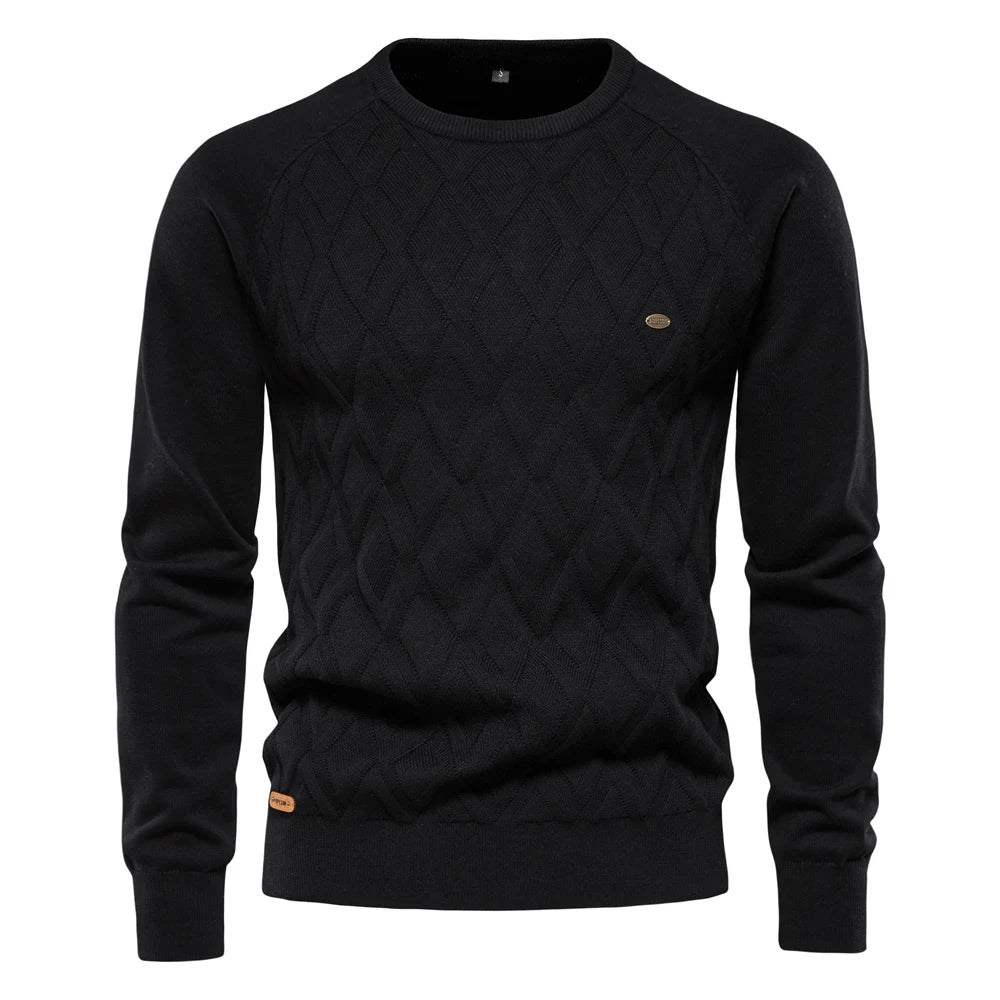 Stijlvolle heren trui, warm en zacht, perfect voor casual winterdagen.