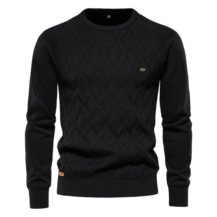 Stijlvolle heren trui, warm en zacht, perfect voor casual winterdagen.