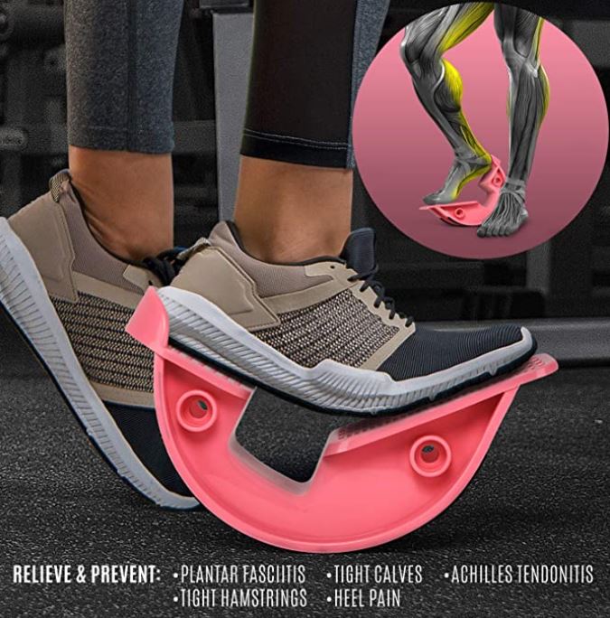 Ergonomische voetstretcher rocker voor diepe kuitstretch en voetoefeningen. Ideaal voor flexibiliteit & herstel.