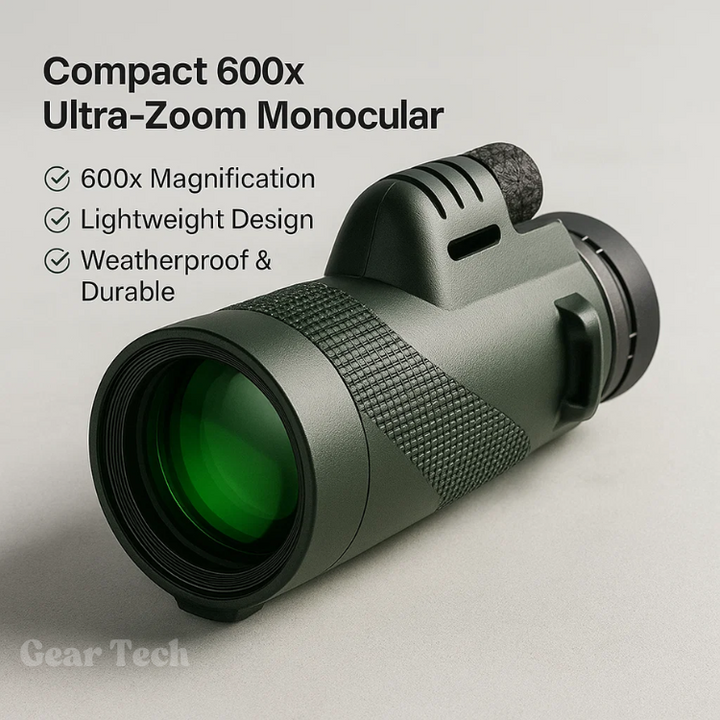 HD monoculair met hoge vergroting, universeel toepasbaar voor natuur en sport.