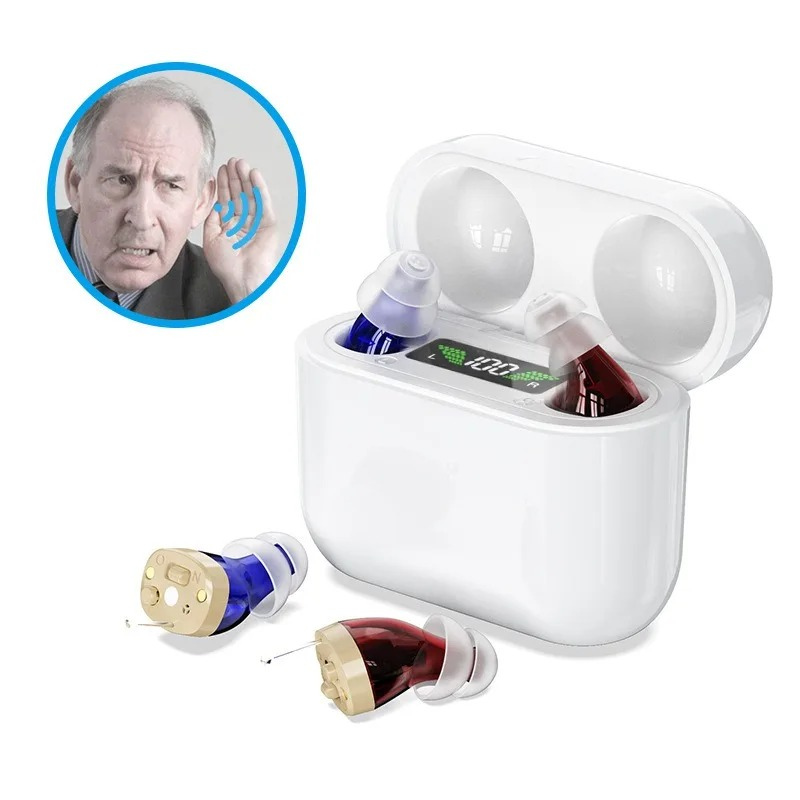 Helder geluid met dit onzichtbare hoortoestel. Comfortabel in-ear gehoorapparaat, oplaadbaar en discreet voor optimale hoorzitting.