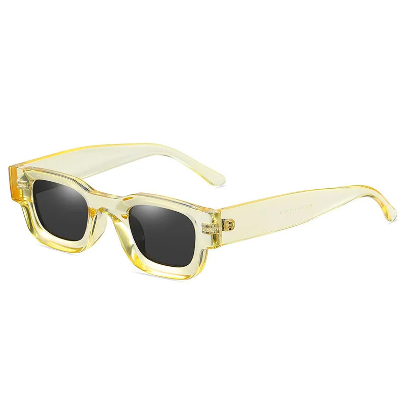 Trendy heren vintage zonnebril, perfect voor een unieke retro of punk look. Biedt optimale UV400 oogbescherming.