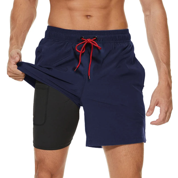 Veelzijdige heren zwembroek, sneldrogend en comfortabel, perfect voor zwemmen en sport.