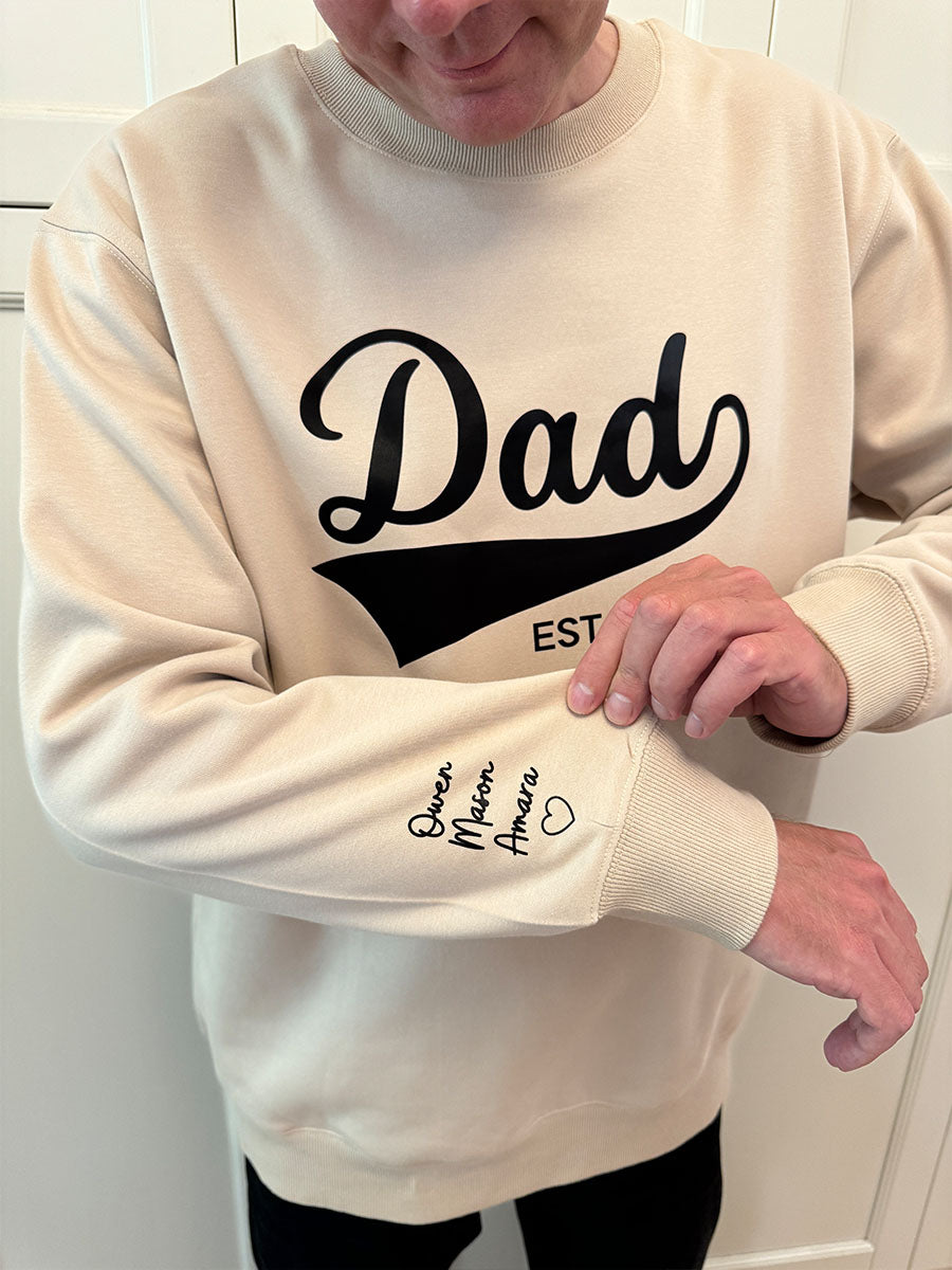 Gepersonaliseerd T-shirt voor papa, perfect vaderdag cadeau. Uniek katoenen herenshirt met eigen tekst.