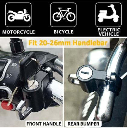 Duurzaam helmslot & scooterslot van aluminium voor diefstalbeveiliging; perfect voor motor- en fietsaccessoires.