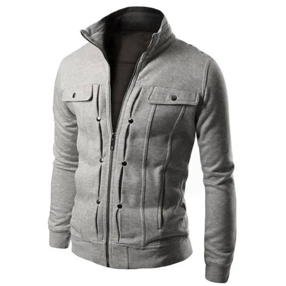 Comfortabel heren warmvest met zachte stof en opstaande kraag voor extra warmte. Perfect voor koude dagen.