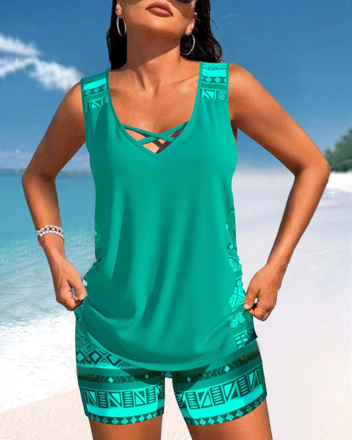 Zomercollectie: comfortabel dames tankini badpak, perfect voor elke gelegenheid.