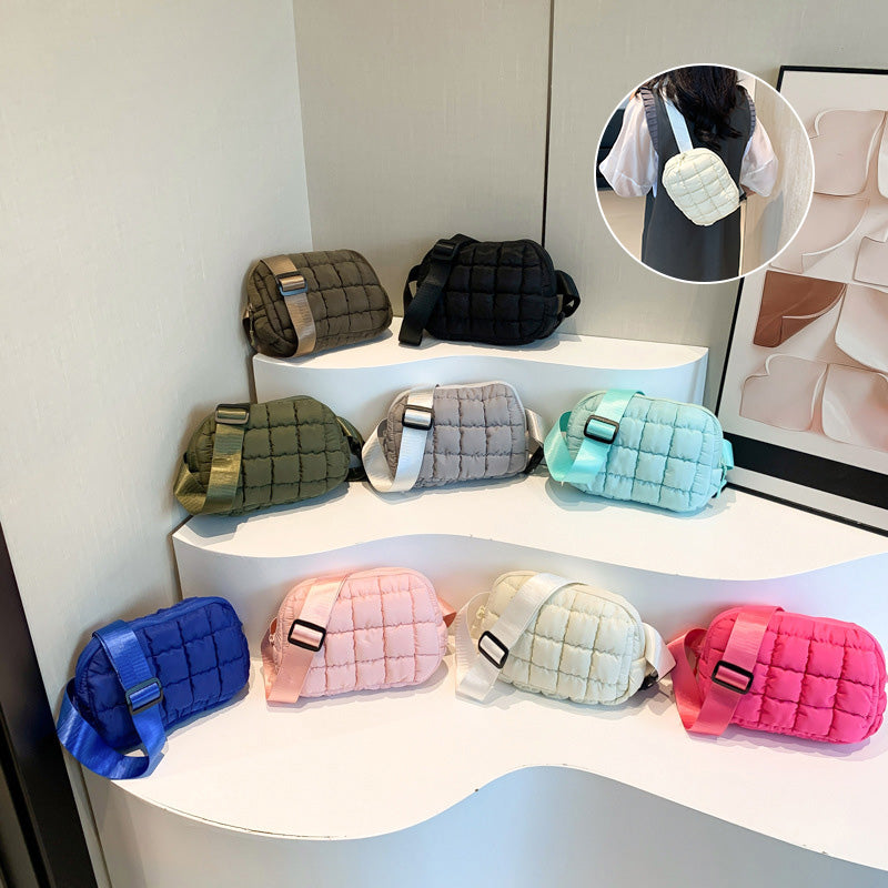 Ideale crossbody tas voor dames, de puffer tas combineert mode met functionaliteit en is lichtgewicht.