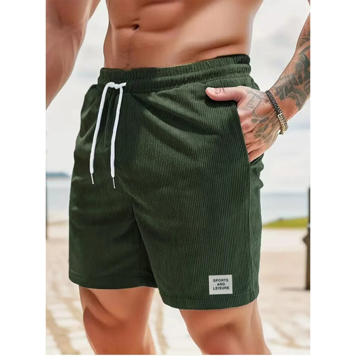 Stijlvolle Hoymans heren corduroy short met trekkoord, veelzijdig voor casual en zomerse outfits.