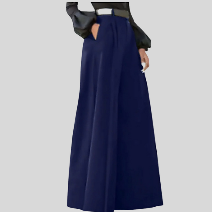 Stijlvolle damesbroek met wijde pijpen en hoge taille; een veelzijdige keuze voor elke gelegenheid.