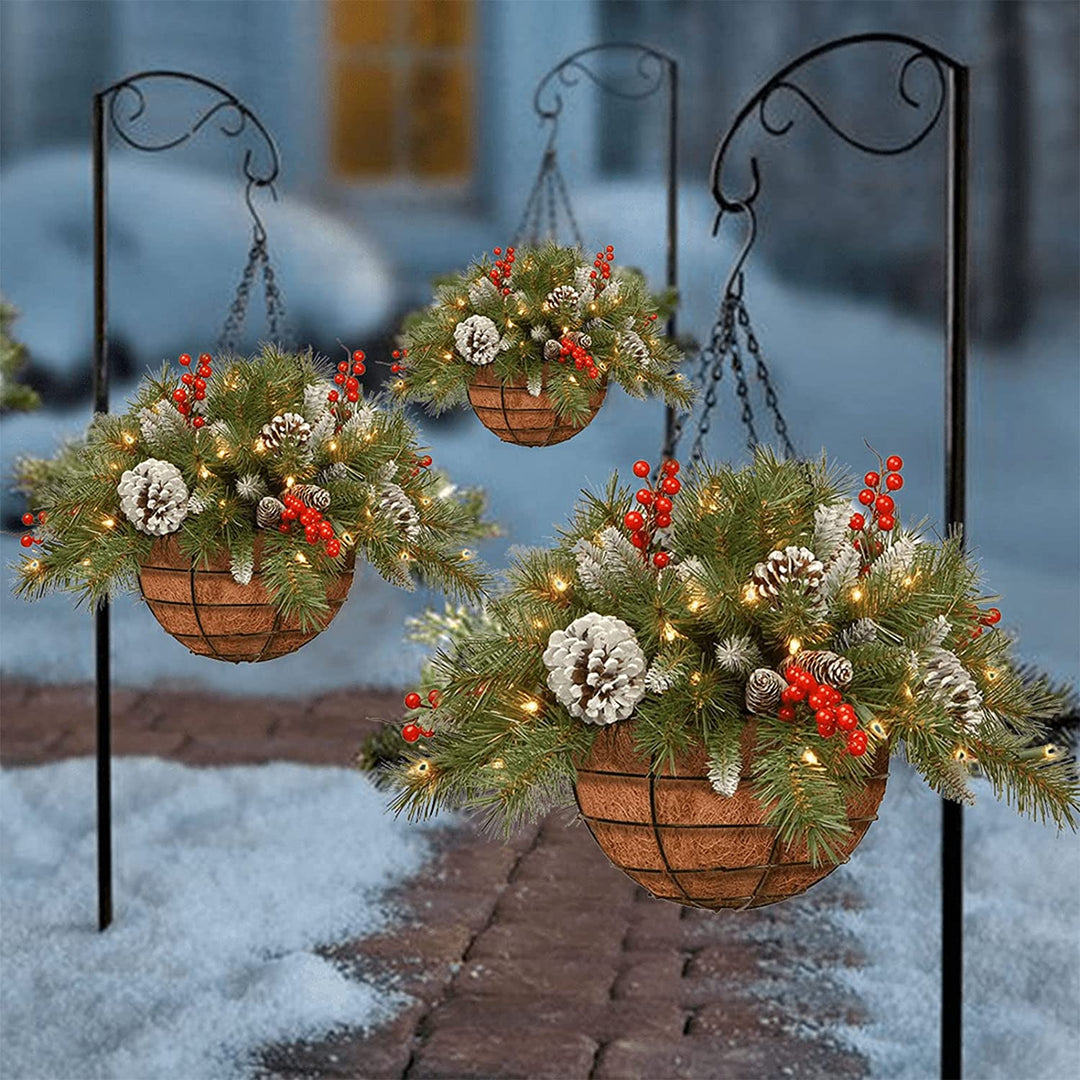 Sfeervolle kerst hangmand met warmwitte LED-lampjes; perfect voor huisdecoratie feestdagen.