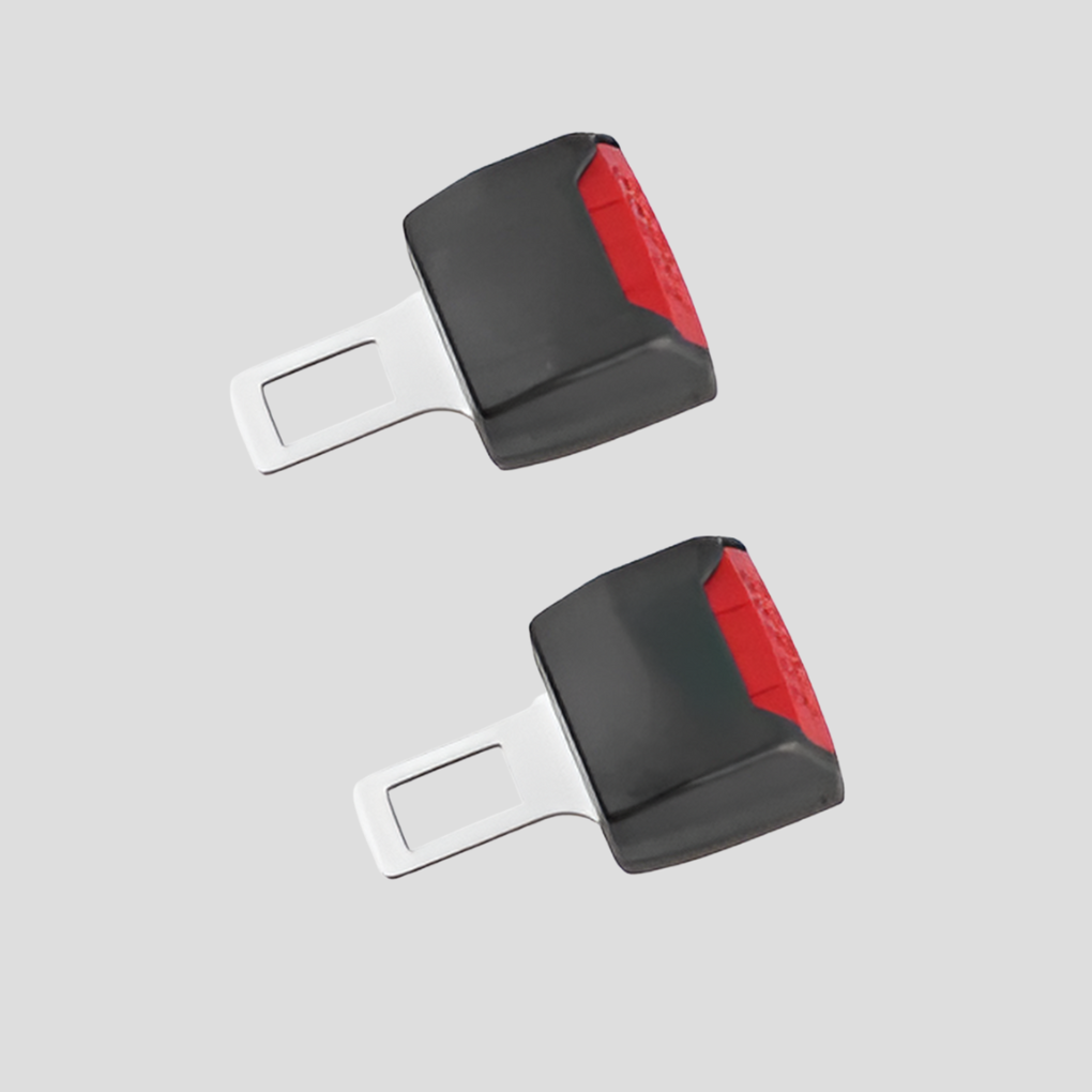 Universele zwarte autogordelverlengers (set van 2) voor comfortabel en veilig reizen met familie.