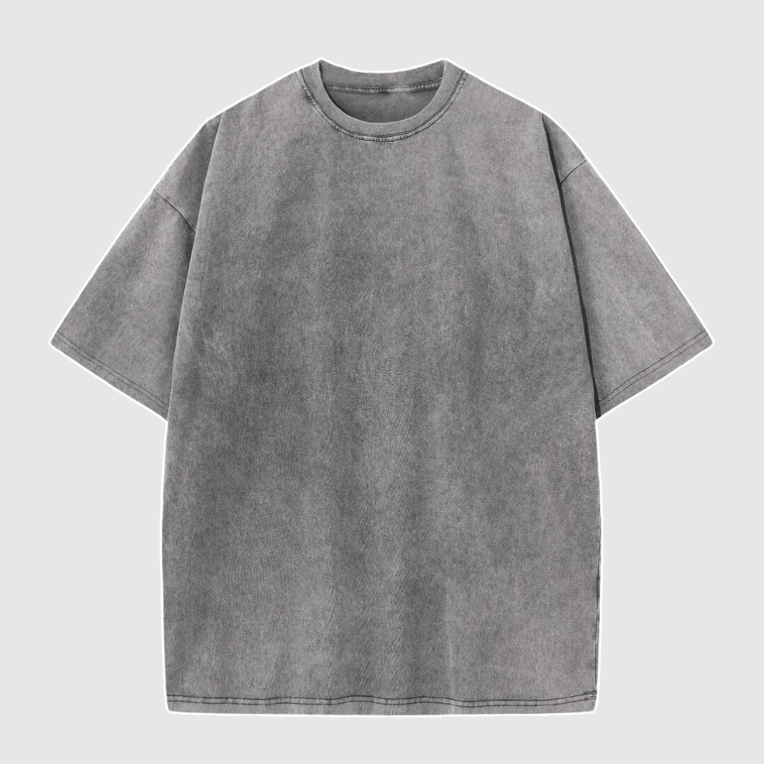 Heren oversized T-shirt met trendy washed look, perfect voor een comfortabele casual outfit. Ideaal voor streetwear.