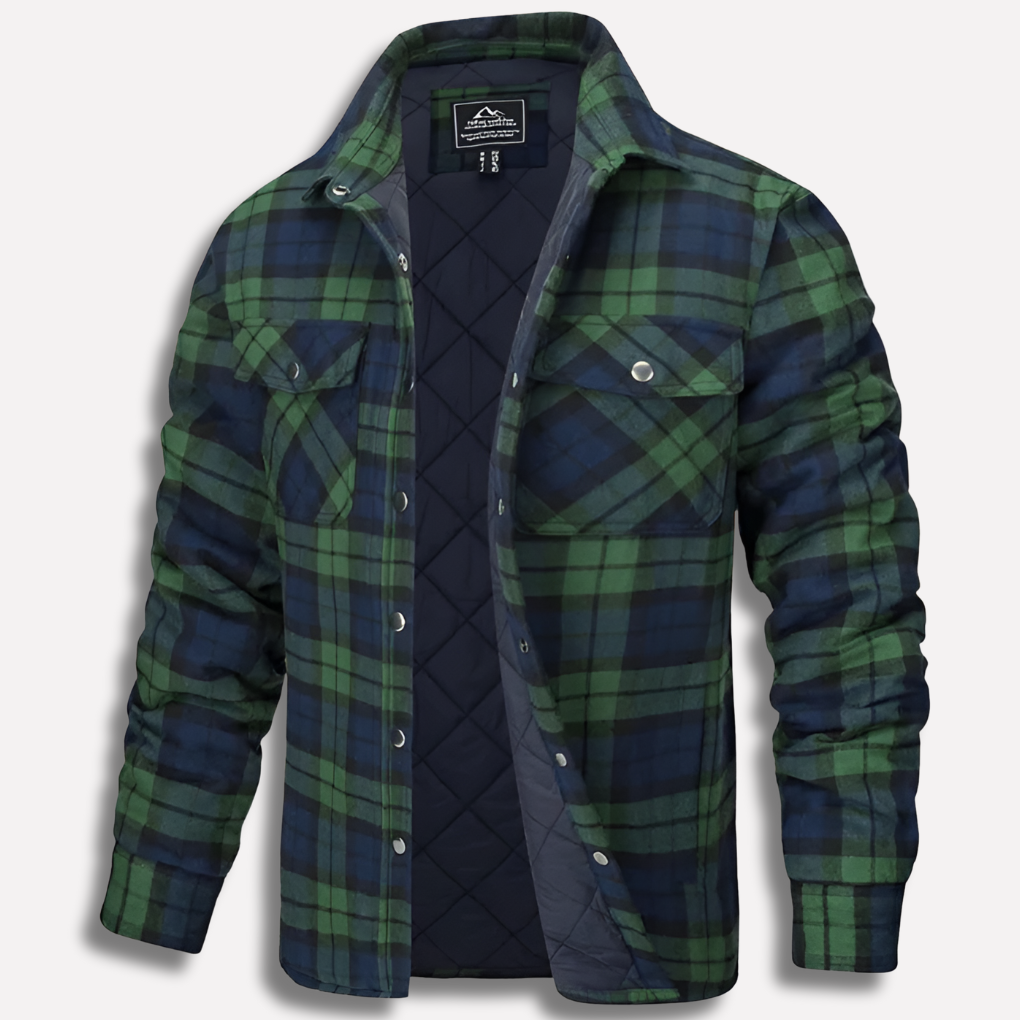 Veelzijdig geruit overhemd voor heren, geschikt voor lente- en herfstmode, biedt comfort.