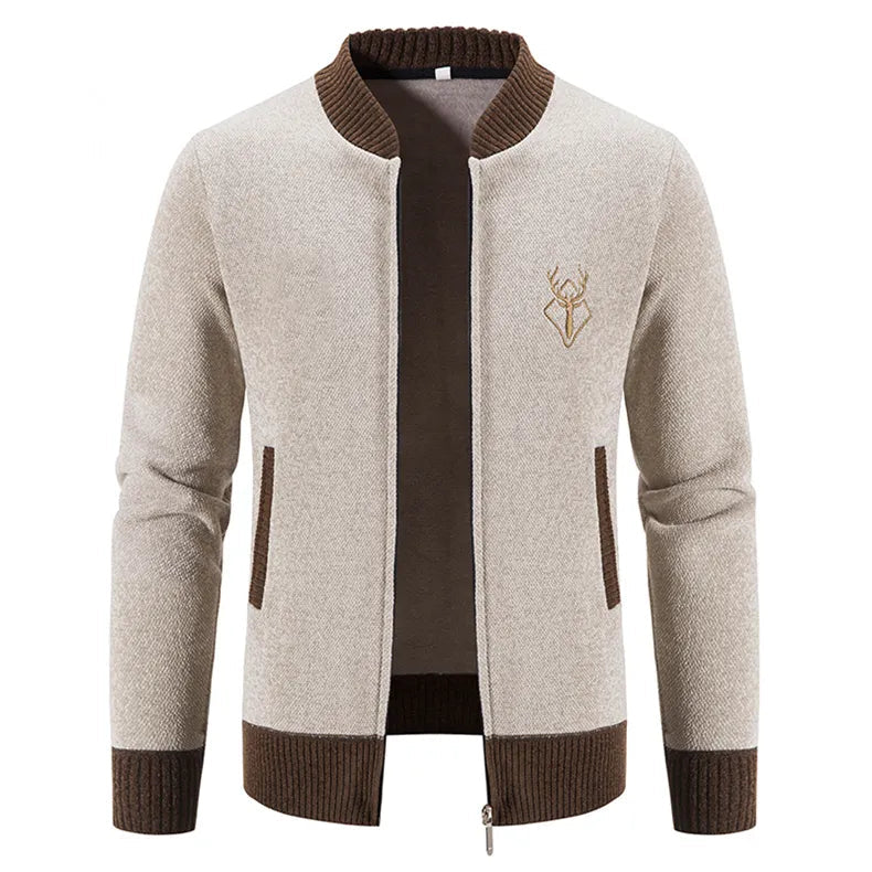 Heren gebreid vest voor dagelijks gebruik, warm, comfortabel en stijlvol voor elke winterdag.