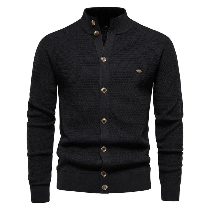 Comfortabel heren katoenen knoopvest, perfect voor casual winterdagen en heren mode.