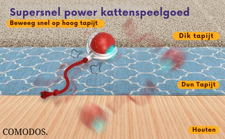 Modern en duurzaam interactief speelgoedontwerp voor katten, geschikt voor elke binnenkat.