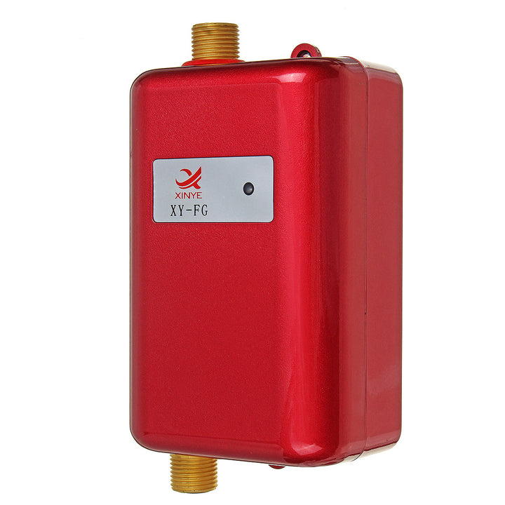 Slanke, compacte elektrische doorstroomboiler van aurora wonen, perfect voor beperkte ruimtes in keuken of badkamer.