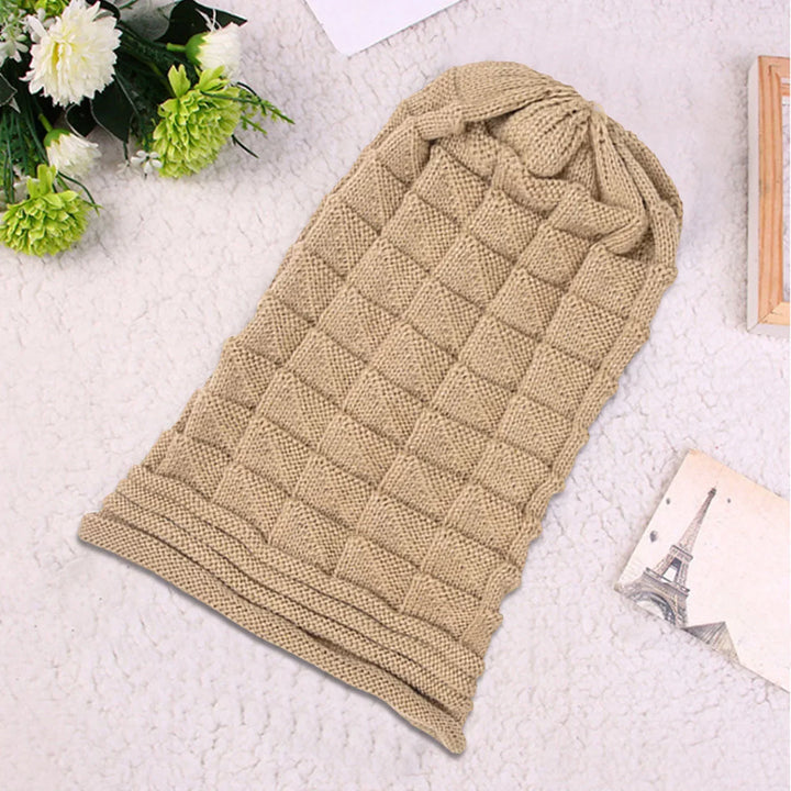 Hoogwaardige gebreide muts, ademend en warm, ontworpen voor dames in de winter.