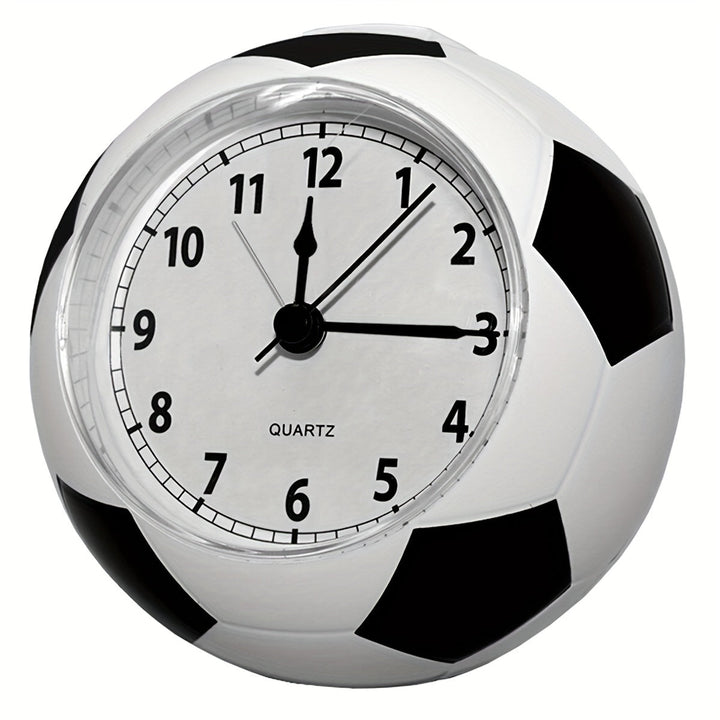 Voetbal wekker met muzikaal alarm en uniek design; perfect voor slaapkamer decoratie.