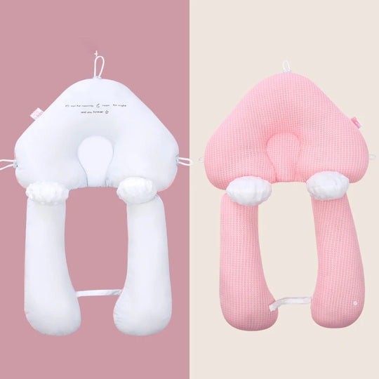 Afneembare wasbare hoes van ergonomisch baby slaapkussen, voor hygiënisch en comfortabel gebruik.