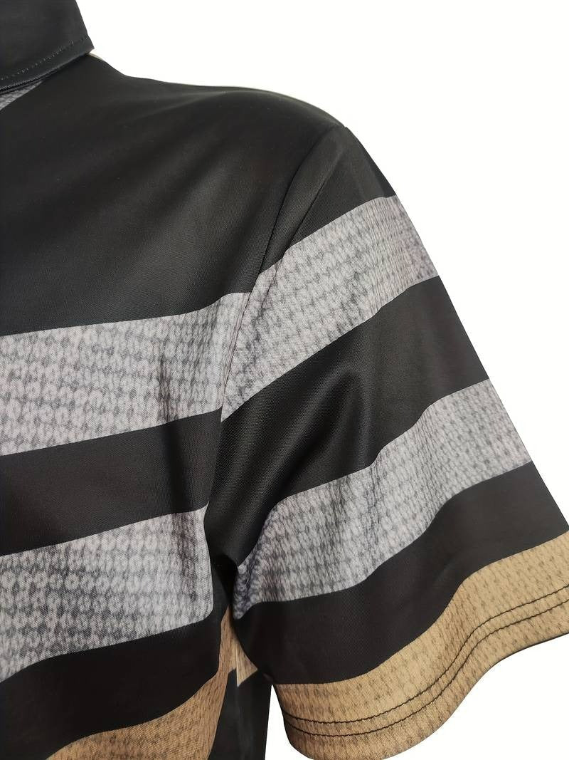 Veelzijdige herenpolo in vintage look, casual chic. Comfortabel en ademend, ideaal voor lente- en zomeroutfits.