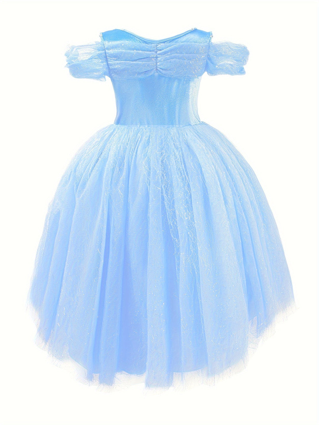 Paarse magische LED tutu jurk voor meisjes, een unieke feestjurk die oplicht voor carnaval of een glinsterend kinderfeest.