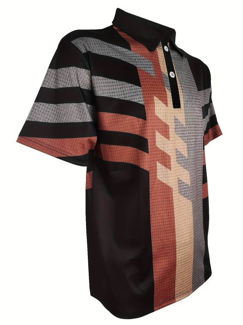 Casual herenpolo in vintage stijl, comfortabele pasvorm. Geschikt voor zowel ontspannen als geklede gelegenheden.