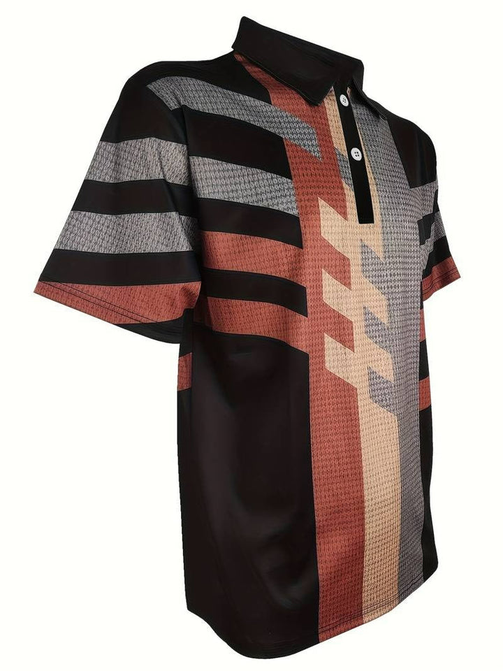 Casual herenpolo in vintage stijl, comfortabele pasvorm. Geschikt voor zowel ontspannen als geklede gelegenheden.