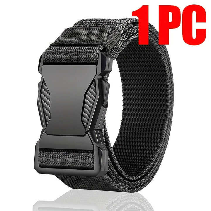 Hoogwaardige unisex nylon riem met metalen gesp, perfect voor duurzaam outdoor- en sportgebruik.