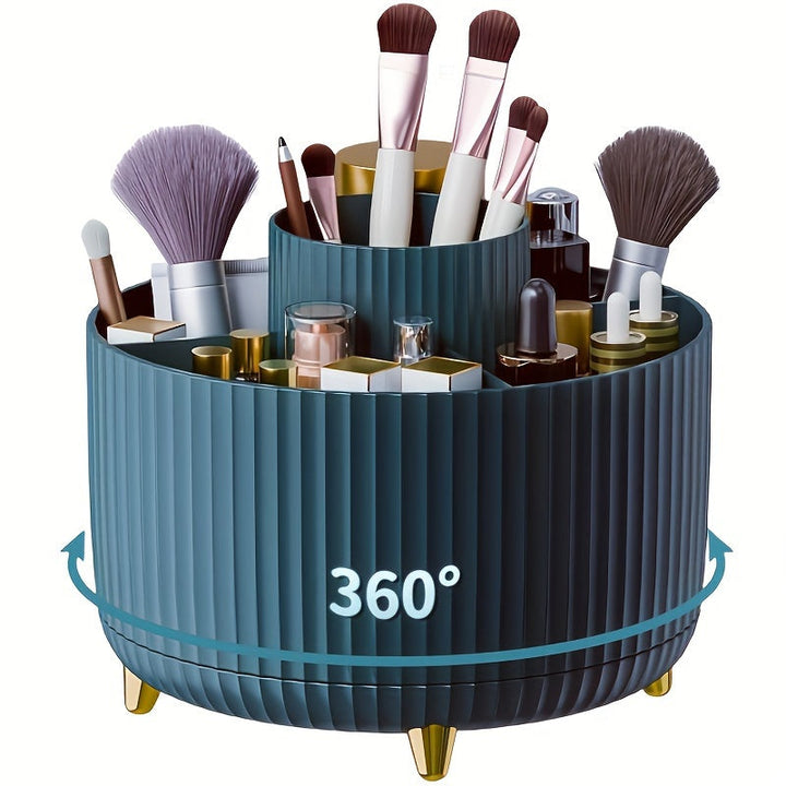 Compacte draaibare cosmetica organizer om make-up en beauty producten efficiënt op te ruimen.