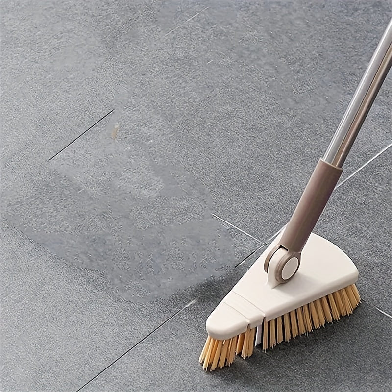 Duurzame vloerborstel met verstelbare steel voor effectieve reiniging en een schoon huishouden.