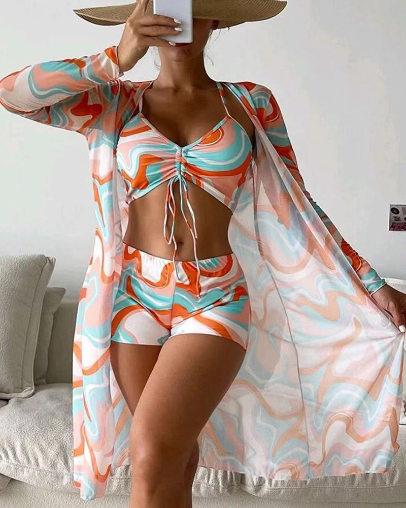 Hoogwaardige dames bikini & lounge set, ultiem comfort op vakantie.