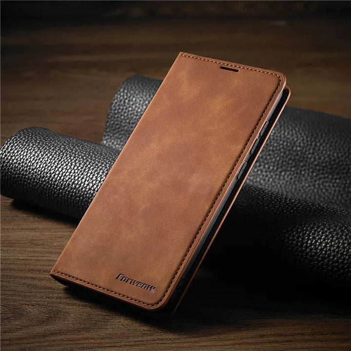 Luxe magnetische iPhone hoes in zwart. Biedt optimale bescherming en een slank, stijlvol design.