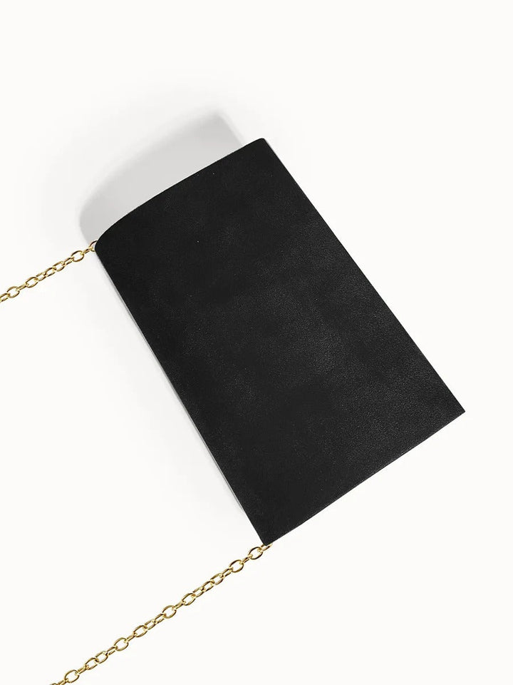 Elegante feesttas: fluwelen envelop clutch met suède-look en magnetische sluiting voor dames.
