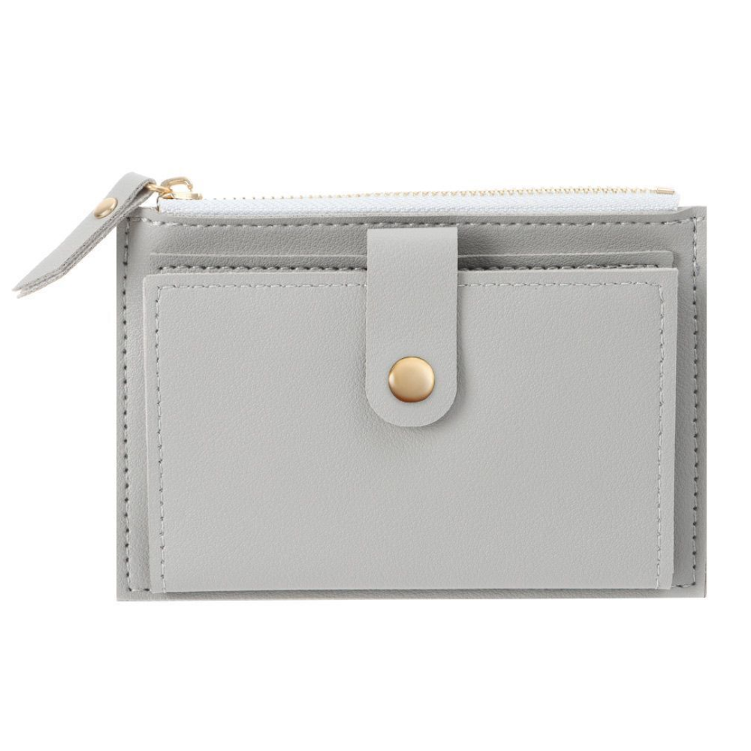 Fluwelen & leer mini portemonnee voor dames, trendy compacte accessoire.