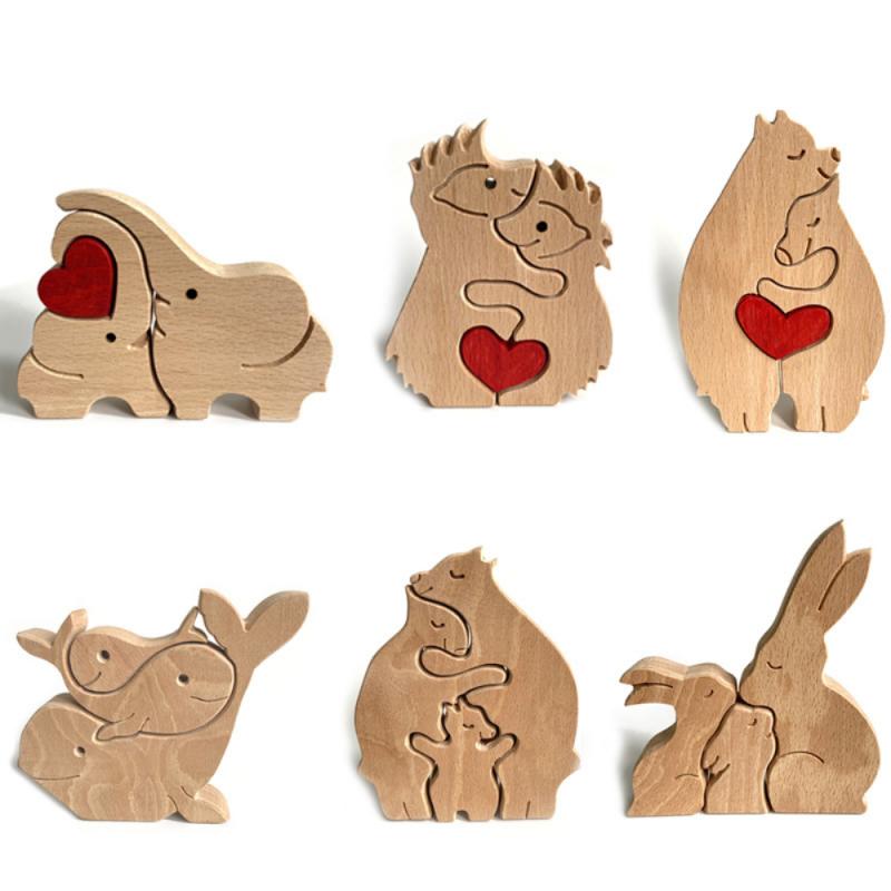 Schattig houten koala dierenfiguur, unieke woondecoratie van duurzaam hout.