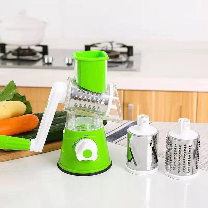 Efficiënte groentesnijder & fruitrasp, maakt koken makkelijker en sneller. Onmisbaar keuken gadget.
