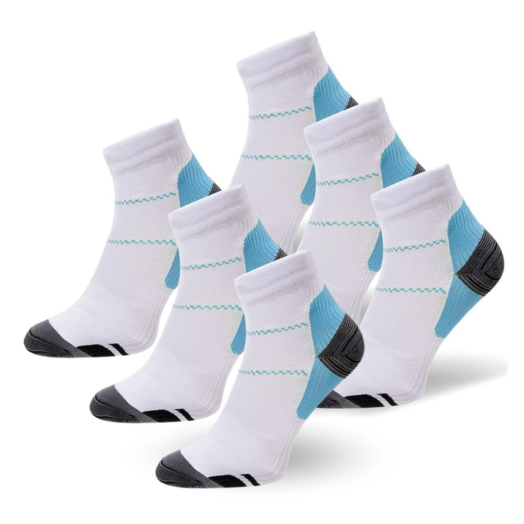 Unisex SlimSupport PRO 2.0 compressiesokken voor hallux valgus, stimuleren bloedcirculatie en verminderen zwelling.